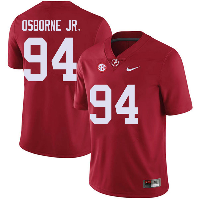 Men #94 Mario Osborne Jr. Alabama Crimson Tide College Football Jerseys Sale-Red
